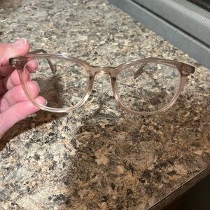 Warby Parker Durand W 668
Eyeglasses Round Beige Clear
Full Rim Frames 50-20-145